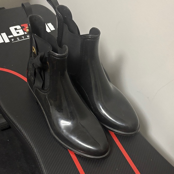 Lemon Jelly Shoes - Stylish Black Women's Winter Rain Boots